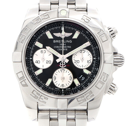 BREITLING ブライトリング クロノマット 41 クロノグラフ AB0140 デイト 300m防水 黒 ブラック SS ステンレス メンズ 自動巻き【6ヶ月保証】【腕時計】【中古】
