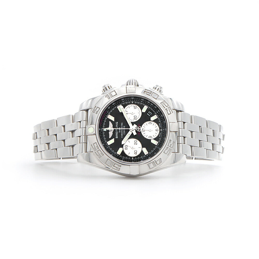 BREITLING ブライトリング クロノマット 41 クロノグラフ AB0140 デイト 300m防水 黒 ブラック SS ステンレス メンズ 自動巻き【6ヶ月保証】【腕時計】【中古】