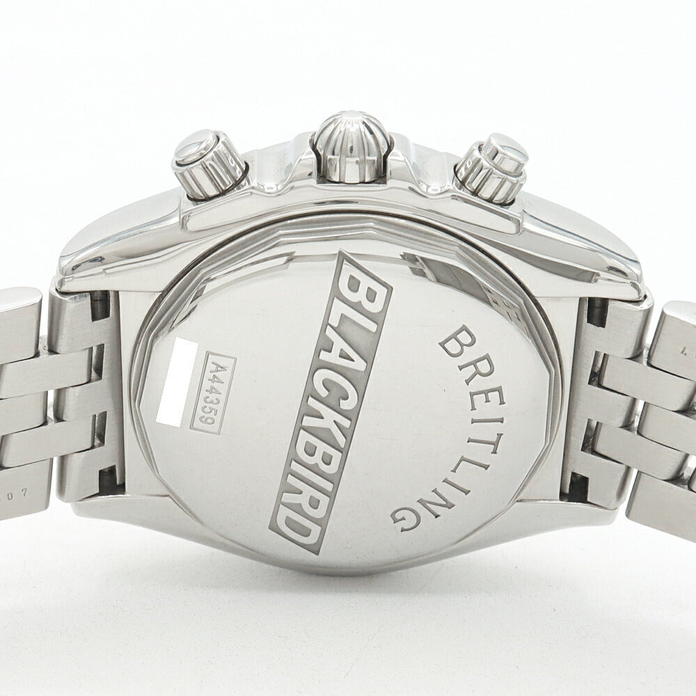 内部点検済 BREITLING ブライトリング クロノマット ブラックバード A44359 クロノグラフ ビッグデイト 300m防水 黒 ブラック SS ステンレス メンズ 自動巻き【6ヶ月保証】【腕時計】【中古】
