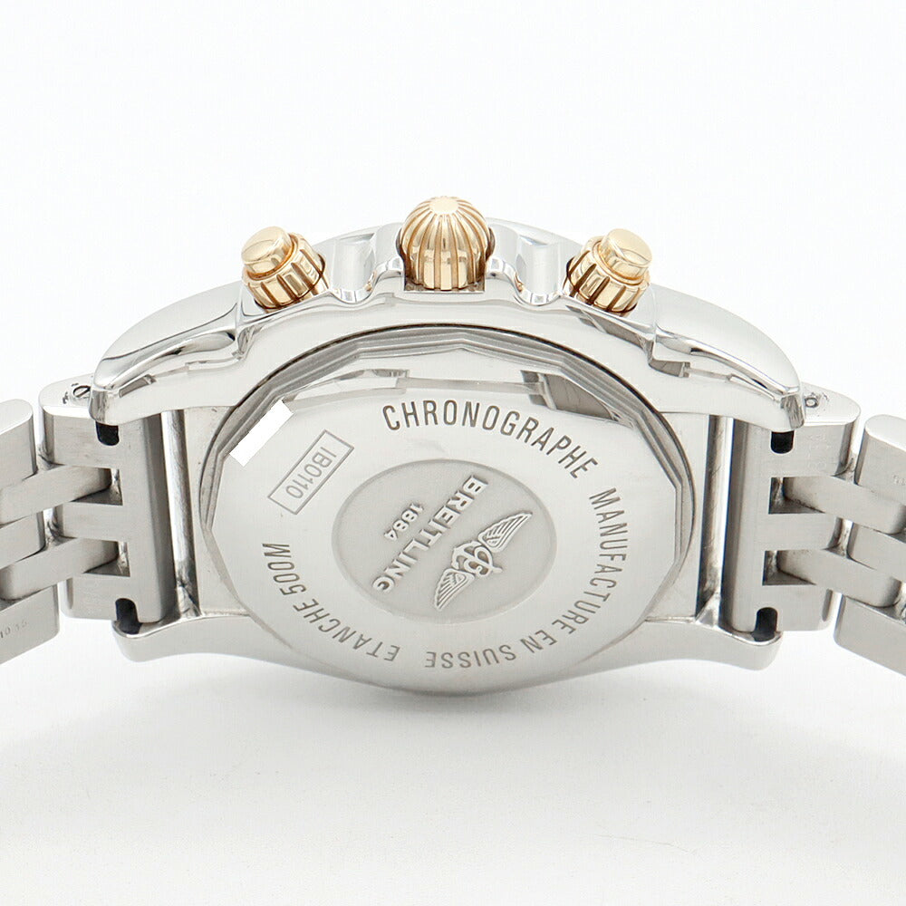 BREITLING ブライトリング クロノマット 44 ビコロ IB0110 クロノグラフ スモールセコンド 500m防水 デイト 黒 ブラック K18PG ピンクゴールド SS ステンレス コンビ メンズ 自動巻き【6ヶ月保証】【腕時計】【中古】