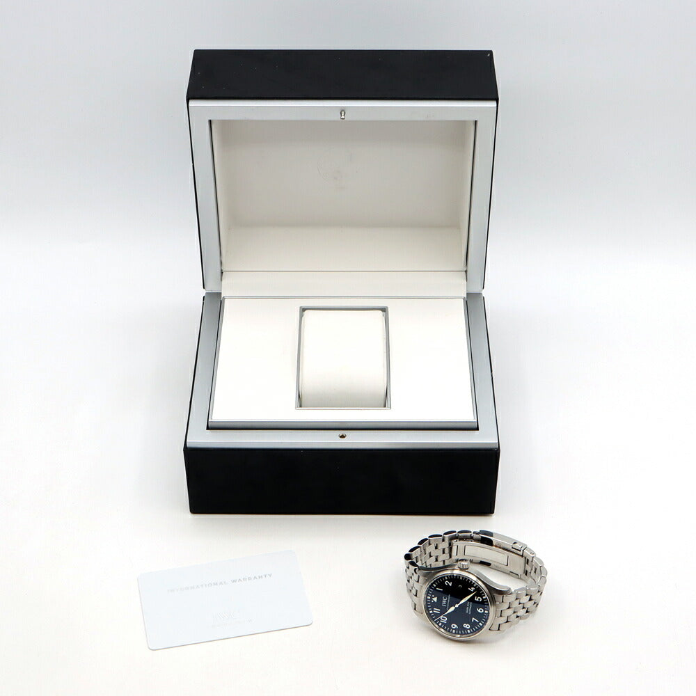 内部点検済 IWC インターナショナルウォッチカンパニー パイロットウォッチ マークXVIII IW327011 デイト 60m防水 黒 ブラック SS ステンレス メンズ 自動巻き マーク18【6ヶ月保証】【腕時計】【中古】