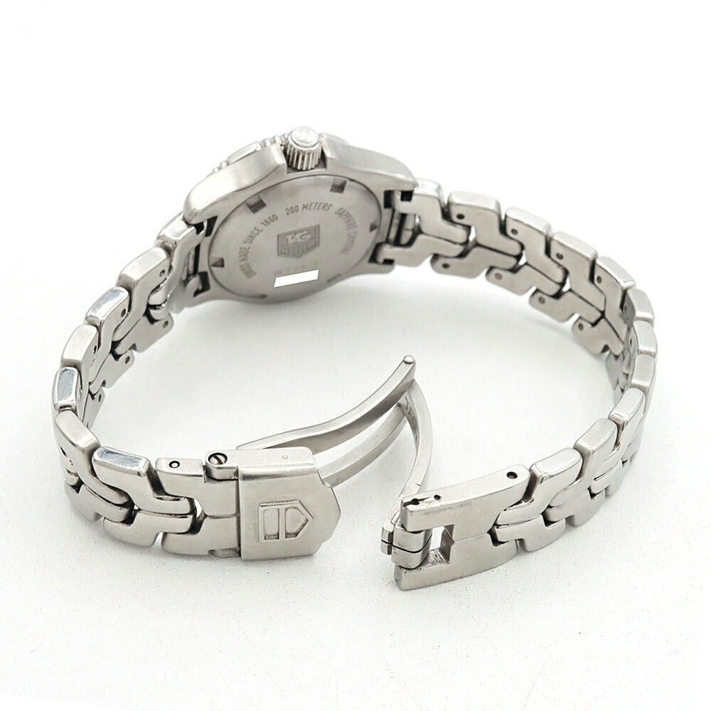 電池交換済 TAG Heuer タグホイヤー リンク プロフェッショナル WT141F デイト 200m防水 ピンクシェル SS ステンレス レディース クォーツ【6ヶ月保証】【腕時計】【中古】