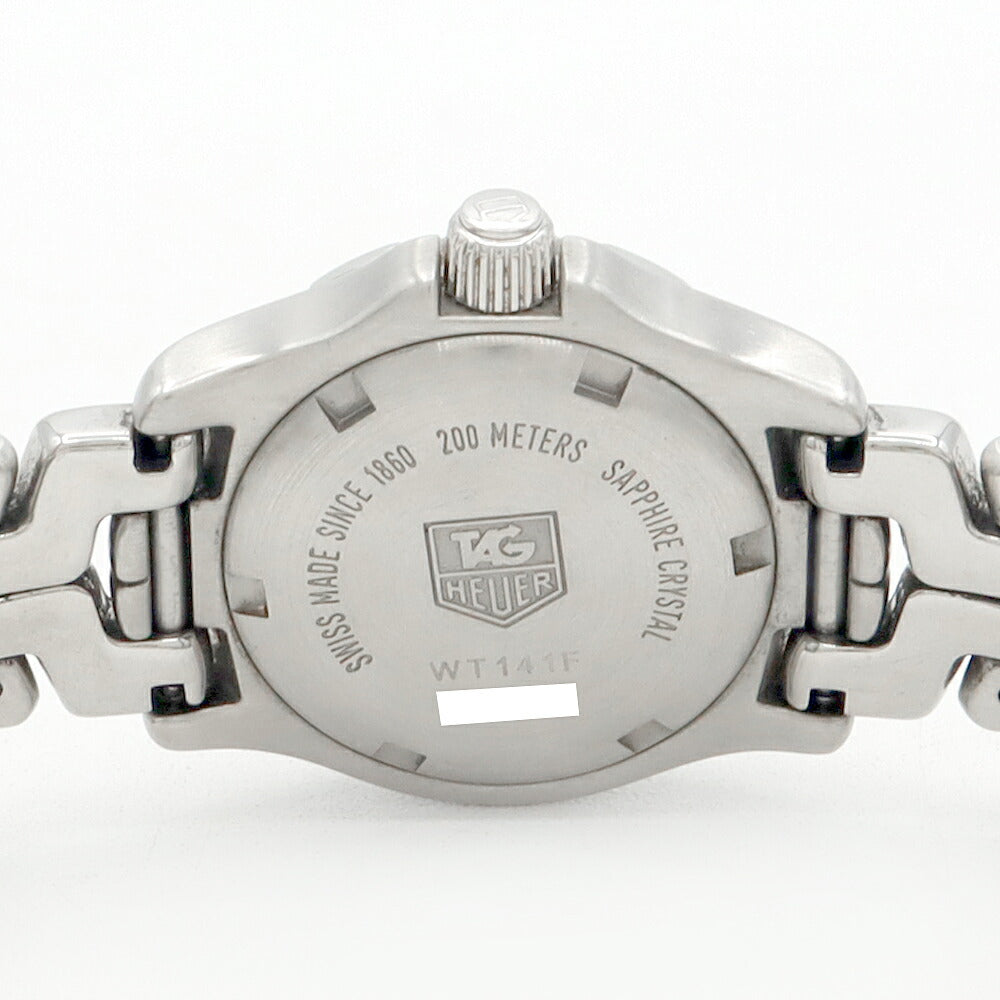 電池交換済 TAG Heuer タグホイヤー リンク プロフェッショナル WT141F デイト 200m防水 ピンクシェル SS ステンレス レディース クォーツ【6ヶ月保証】【腕時計】【中古】