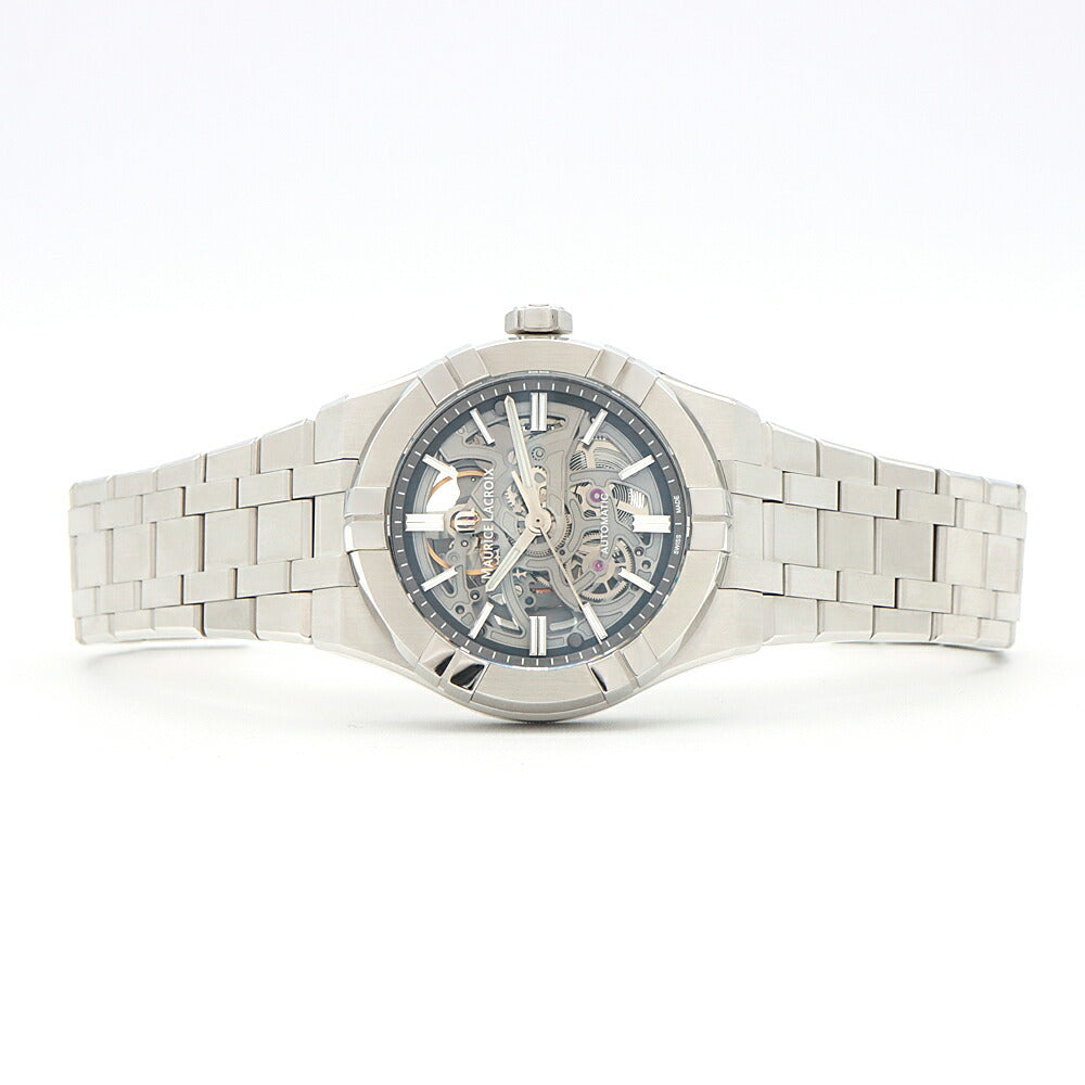 MAURICE LACROIX モーリスラクロア アイコン オートマティック AI6007-SS002-030-1 裏スケ 200m防水 スケルトン SS ステンレス メンズ 自動巻き【6ヶ月保証】【腕時計】【中古】