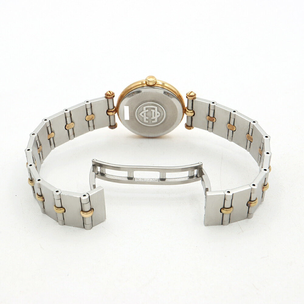 電池交換済 VanCleef&Arppels ヴァンクリーフ＆アーペル クラシック 43601BB4 白 ホワイト YG イエローゴールド SS ステンレス コンビ レディース クォーツ【6ヶ月保証】【腕時計】【中古】