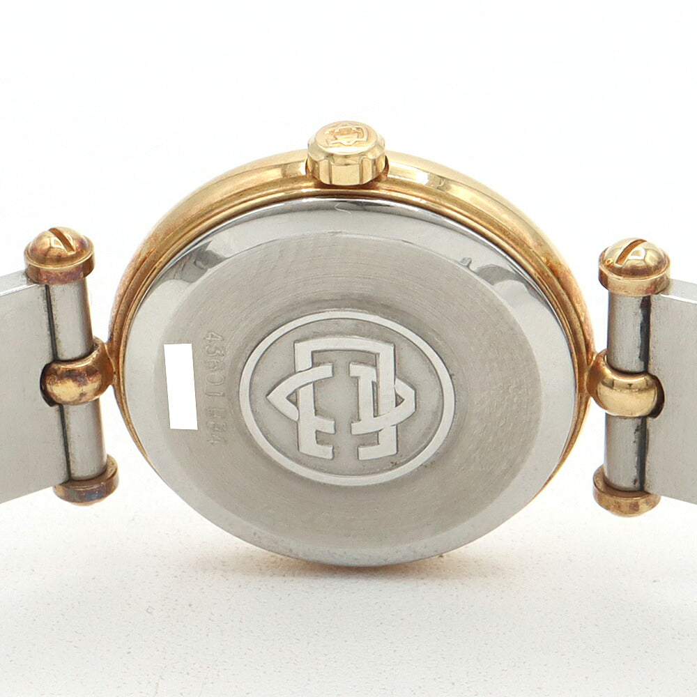 電池交換済 VanCleef&Arppels ヴァンクリーフ＆アーペル クラシック 43601BB4 白 ホワイト YG イエローゴールド SS ステンレス コンビ レディース クォーツ【6ヶ月保証】【腕時計】【中古】