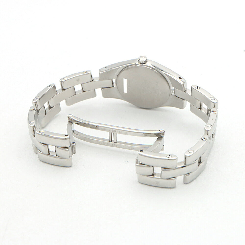 電池交換済 BAUME＆MERCIER ボーム&メルシェ リネア MV045162 紺 ネイビー SS ステンレス レディース クォーツ 【6ヶ月保証】【腕時計】【中古】