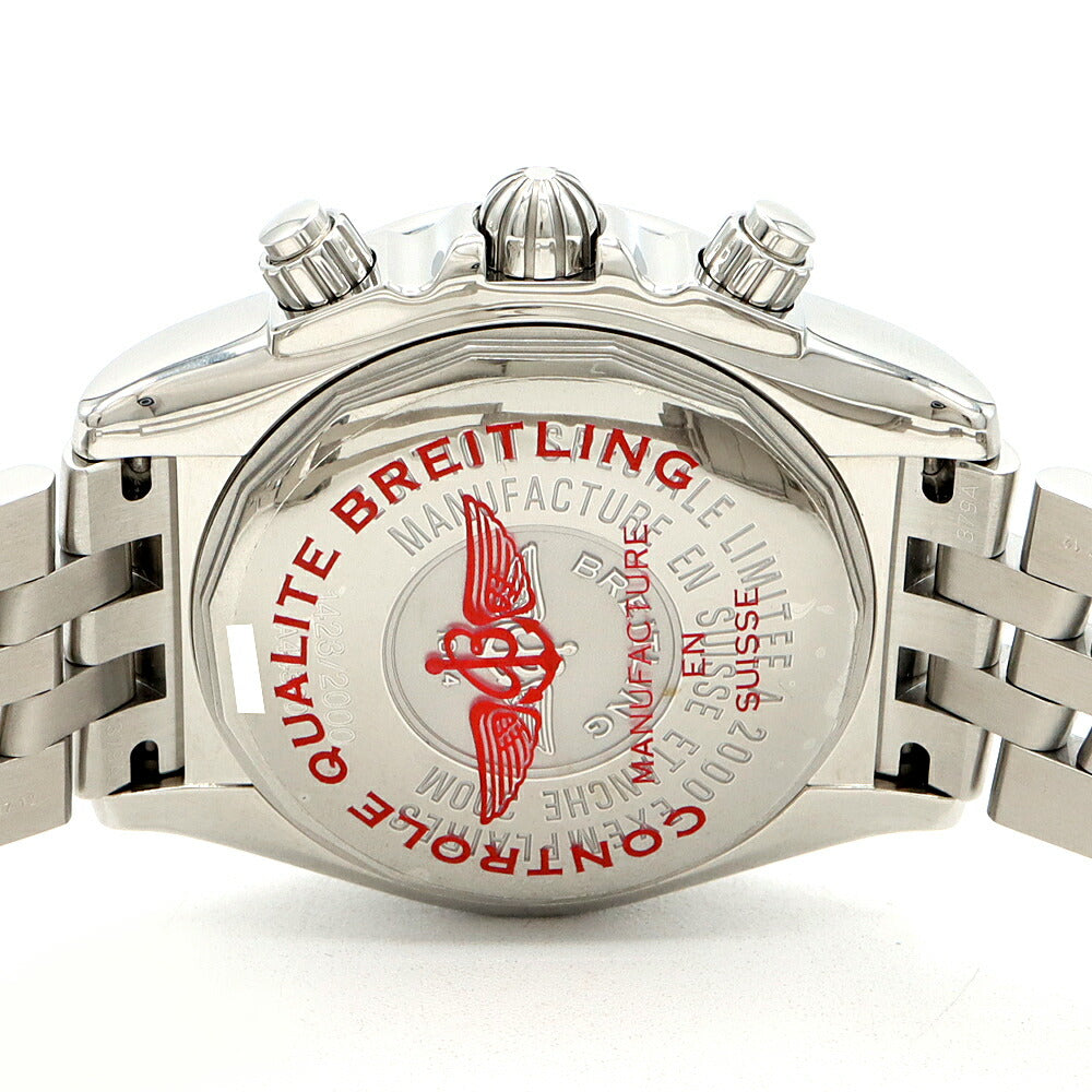 内部点検済 BREITLING ブライトリング クロノマット ブラックバード 2000本限定 A44360 クロノグラフ ビッグデイト 300m防水 黒 ブラック SS ステンレス メンズ 自動巻き【6ヶ月保証】【腕時計】【中古】