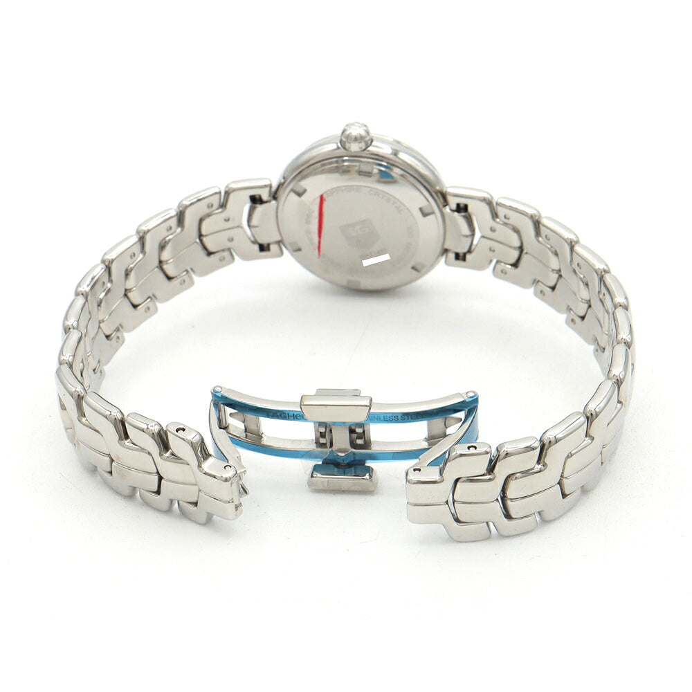 電池交換済 TAG Heuer タグホイヤー リンク WAT1411 11Pダイヤ 純正ダイヤモンド デイト 100m防水 シルバー SS ステンレス レディース クォーツ【6ヶ月保証】【腕時計】【中古】