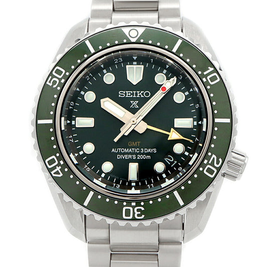 SEIKO セイコー プロスペックス ダイバーズ 1968 ヘリテージ GMT 6R54-00D0 デイト 200m防水 緑 グリーン SS ステンレス CE セラミック メンズ 自動巻き【6ヶ月保証】【腕時計】【中古】
