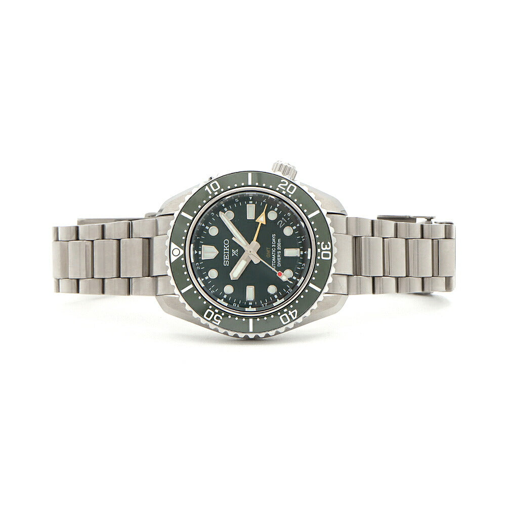 SEIKO セイコー プロスペックス ダイバーズ 1968 ヘリテージ GMT 6R54-00D0 デイト 200m防水 緑 グリーン SS ステンレス CE セラミック メンズ 自動巻き【6ヶ月保証】【腕時計】【中古】