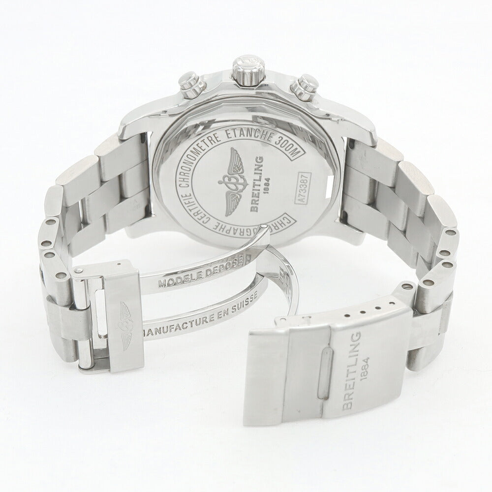 電池交換済 BREITLING ブライトリング コルト クロノグラフ II A73387 デイト 300m防水 ベージュ SS ステンレス メンズ クォーツ【6ヶ月保証】【腕時計】【中古】