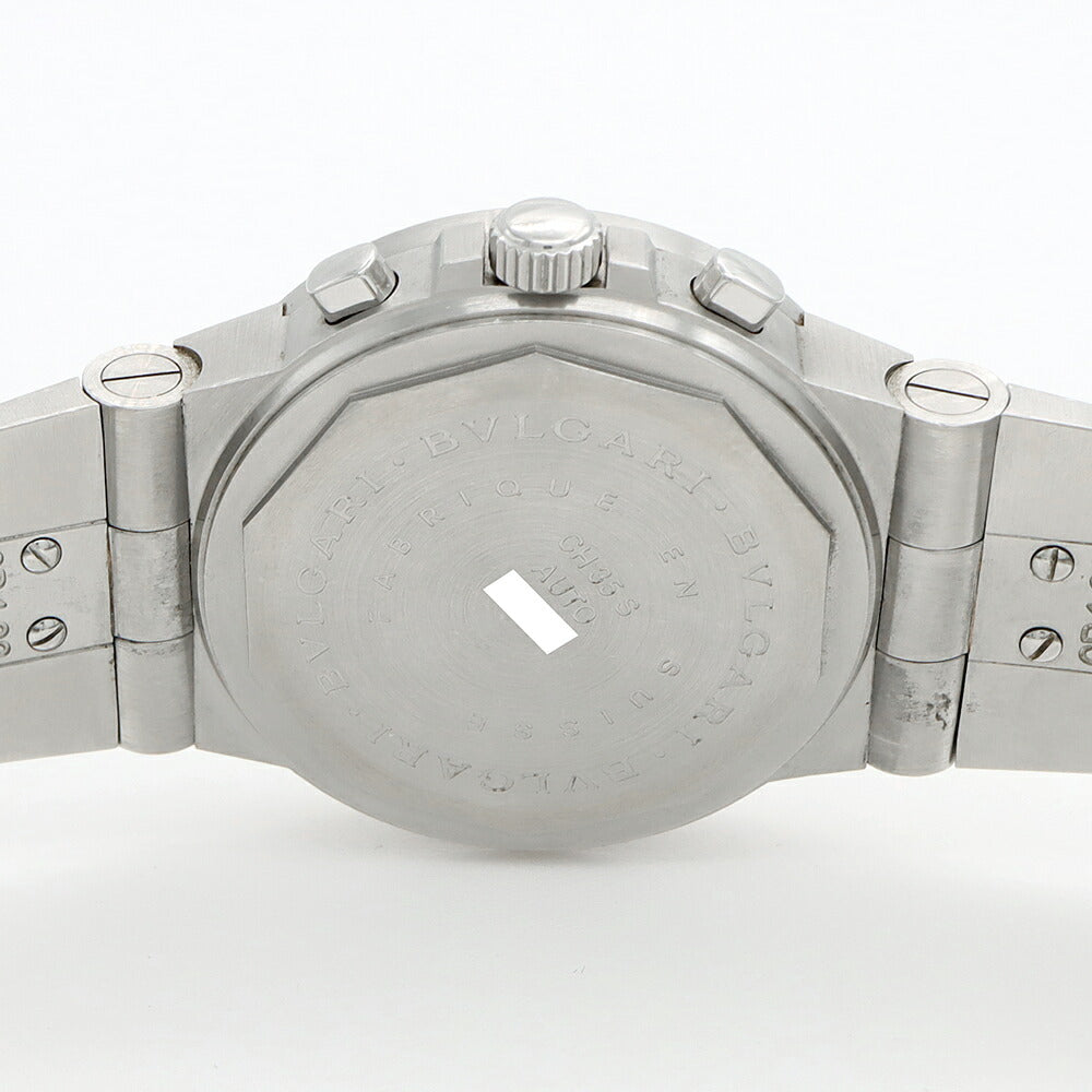 BVLGARI ブルガリ ディアゴノ スポーツ クロノグラフ CH35S デイト 黒 ブラック SS ステンレス メンズ 自動巻き【6ヶ月保証】【腕時計】【中古】