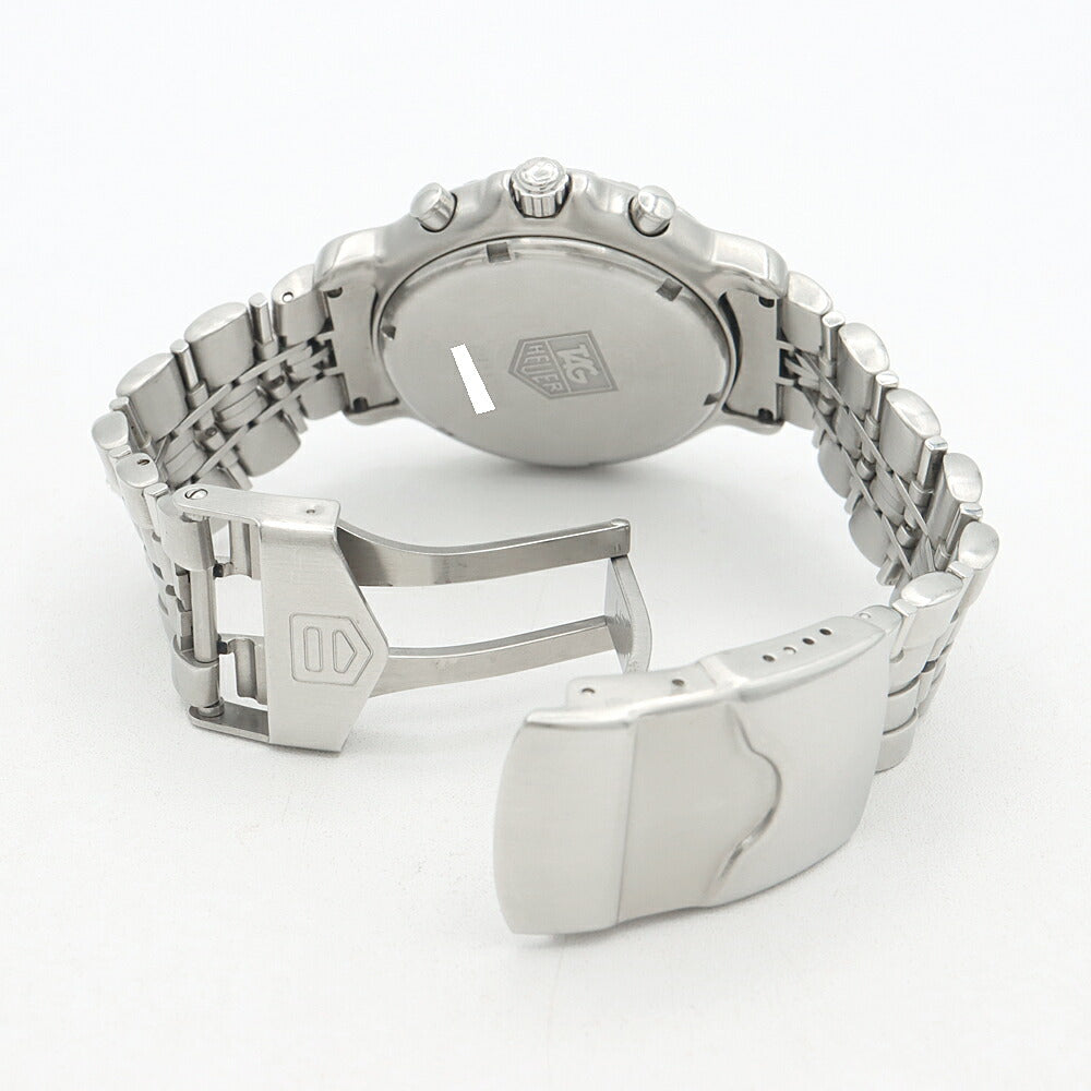 電池交換済 TAG Heuer タグホイヤー 6000シリーズ クロノグラフ CH1110-0 デイト 200m防水 シルバー SS ステンレス メンズ クォーツ【6ヶ月保証】【腕時計】【中古】