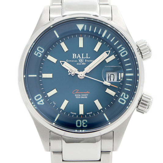 内部点検済 BALL ボール ウォッチ エンジニアマスター ダイバー クロノメーター 世界1000本限定 DM2280A 300m防水 デイト 青 ブルー SS ステンレス メンズ 自動巻き【6ヶ月保証】【腕時計】【中古】