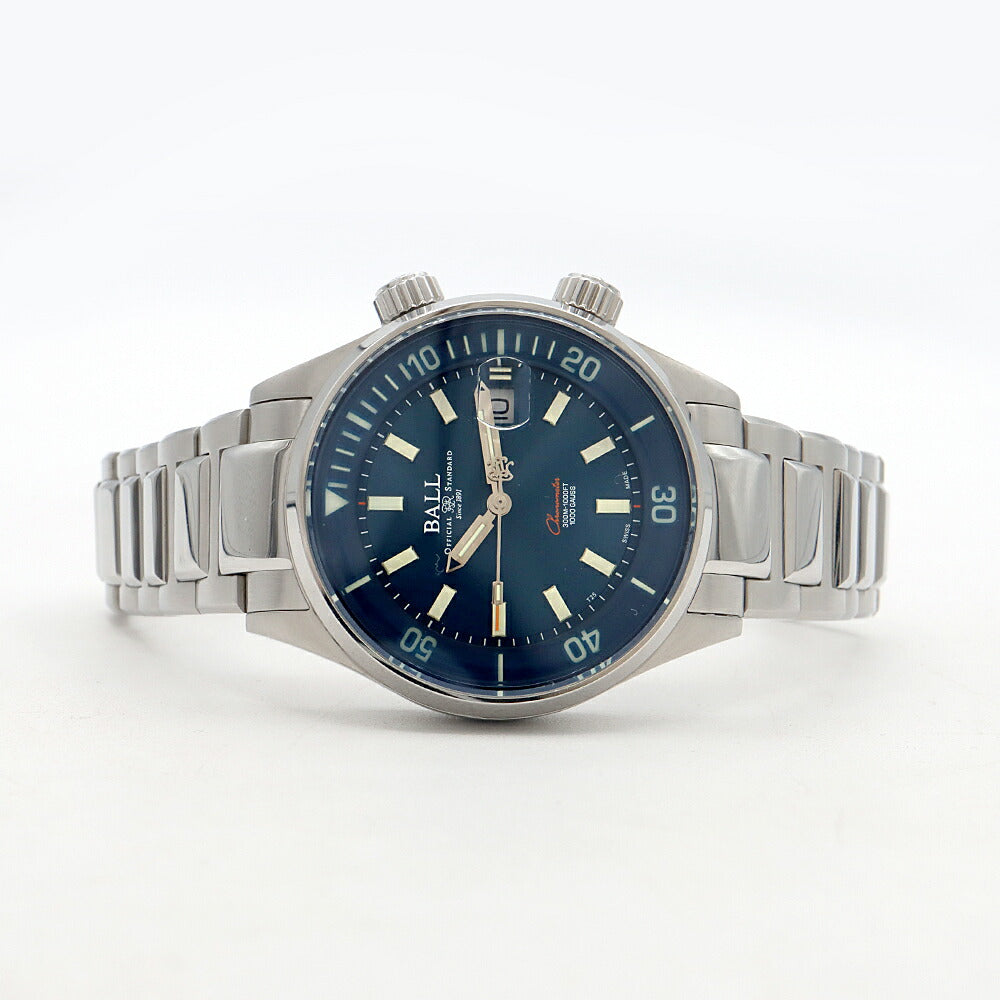 内部点検済 BALL ボール ウォッチ エンジニアマスター ダイバー クロノメーター 世界1000本限定 DM2280A 300m防水 デイト 青 ブルー SS ステンレス メンズ 自動巻き【6ヶ月保証】【腕時計】【中古】