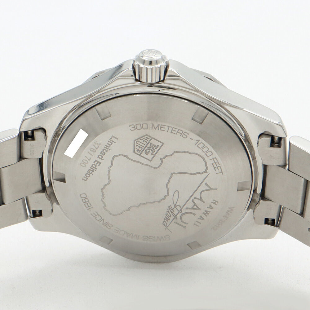 TAG Heuer タグホイヤー アクアレーサー マウイ島 日本700本限定 WAF2012 300m防水 デイデイト ブラックシェル SS ステンレス メンズ 自動巻き【6ヶ月保証】【腕時計】【中古】
