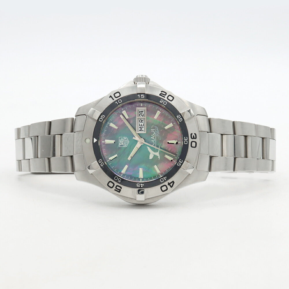 TAG Heuer タグホイヤー アクアレーサー マウイ島 日本700本限定 WAF2012 300m防水 デイデイト ブラックシェル SS ステンレス メンズ 自動巻き【6ヶ月保証】【腕時計】【中古】