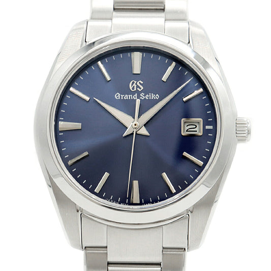 電池交換済 SEIKO セイコー GS グランドセイコー ヘリテージコレクション 9F62-0AB0 SBGX265 デイト 100m防水 ブルー SS ステンレス メンズ クォーツ【6ヶ月保証】【腕時計】【中古】