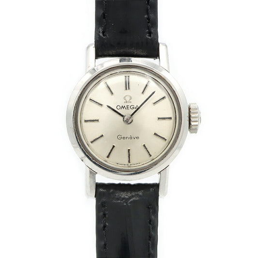OMEGA オメガ Geneve ジュネーブ 515.003 Cal.483 シルバー SS ステンレス 純正尾錠 レディース 手巻き アンティーク ヴィンテージ【腕時計】【中古】