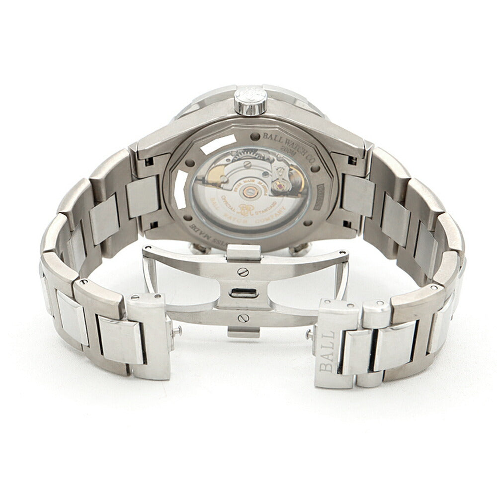 内部点検済 BALL ボール ウォッチ マリン GMT 世界1000本限定 DG3030B 200m防水 デイデイト 黒 ブラック SS ステンレス メンズ 自動巻き【6ヶ月保証】【腕時計】【中古】