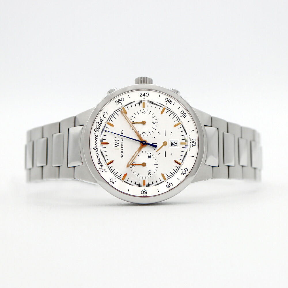 電池交換済 IWC インターナショナルウォッチカンパニー GST クロノグラフ メカニカルクォーツ IW372703 デイト シルバー SS ステンレス メンズ クォーツ【6ヶ月保証】【腕時計】【中古】