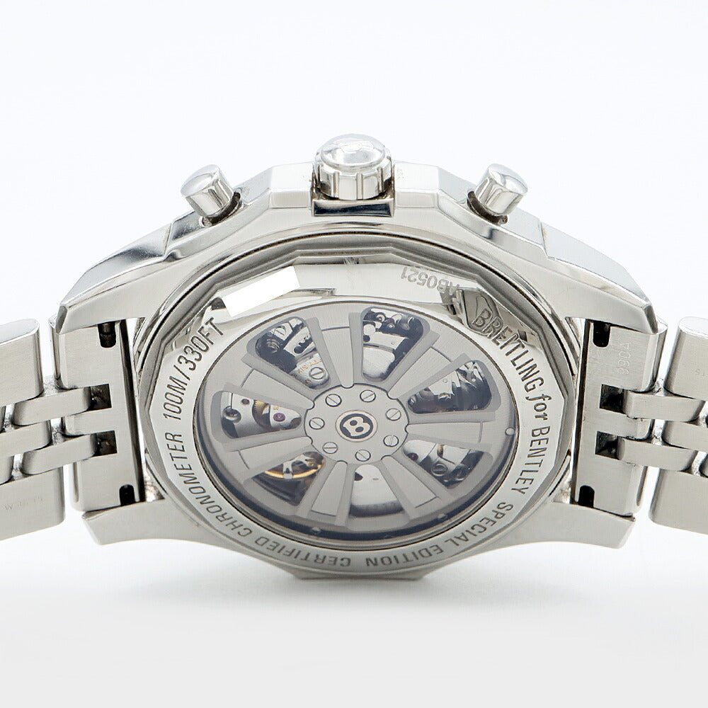 BREITLING ブライトリング ベントレー B05 ユニタイム AB0521 クロノグラフ ワールドタイム 100m防水 デイト 裏スケ 黒 ブラック SS ステンレス メンズ 自動巻き【自社保証6ヶ月】【腕時計】【中古】