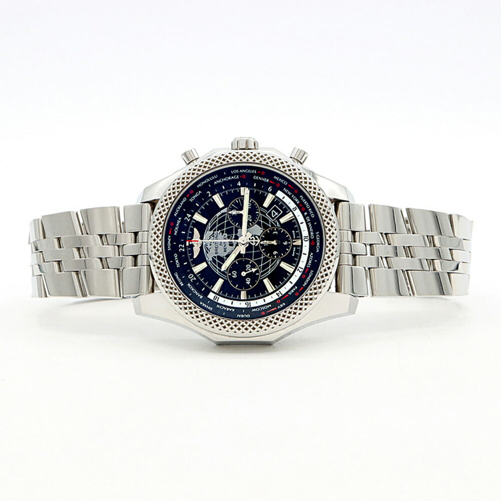 BREITLING ブライトリング ベントレー B05 ユニタイム AB0521 クロノグラフ ワールドタイム 100m防水 デイト 裏スケ 黒 ブラック SS ステンレス メンズ 自動巻き【自社保証6ヶ月】【腕時計】【中古】
