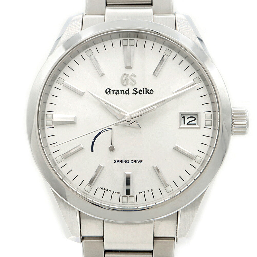 SEIKO セイコー グランドセイコー GS スプリングドライブ 9R65-0BM0 SBGA299 デイト パワーリザーブ シルバー SS ステンレス メンズ 自動巻き【6ヶ月保証】【腕時計】【中古】