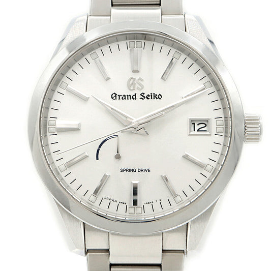 SEIKO セイコー グランドセイコー GS スプリングドライブ 9R65-0BM0 SBGA299 デイト パワーリザーブ シルバー SS ステンレス メンズ 自動巻き【6ヶ月保証】【腕時計】【中古】