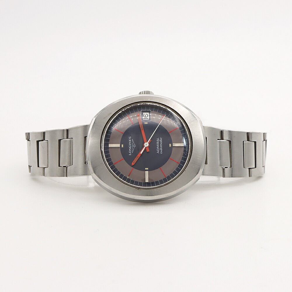 LONGINES ロンジン アドミラル デイト 青 ブルー SS ステンレス メンズ 自動巻き【6ヶ月保証】【腕時計】【中古】