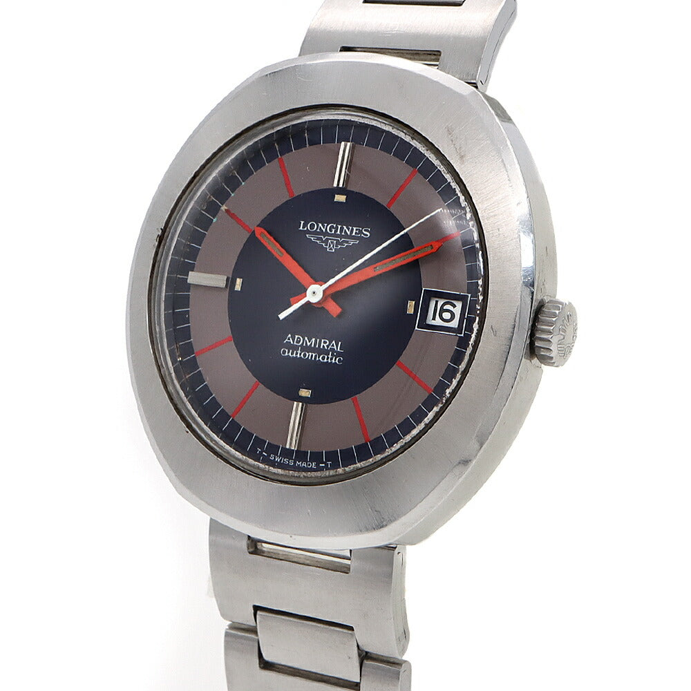 LONGINES ロンジン アドミラル デイト 青 ブルー SS ステンレス メンズ 自動巻き【6ヶ月保証】【腕時計】【中古】
