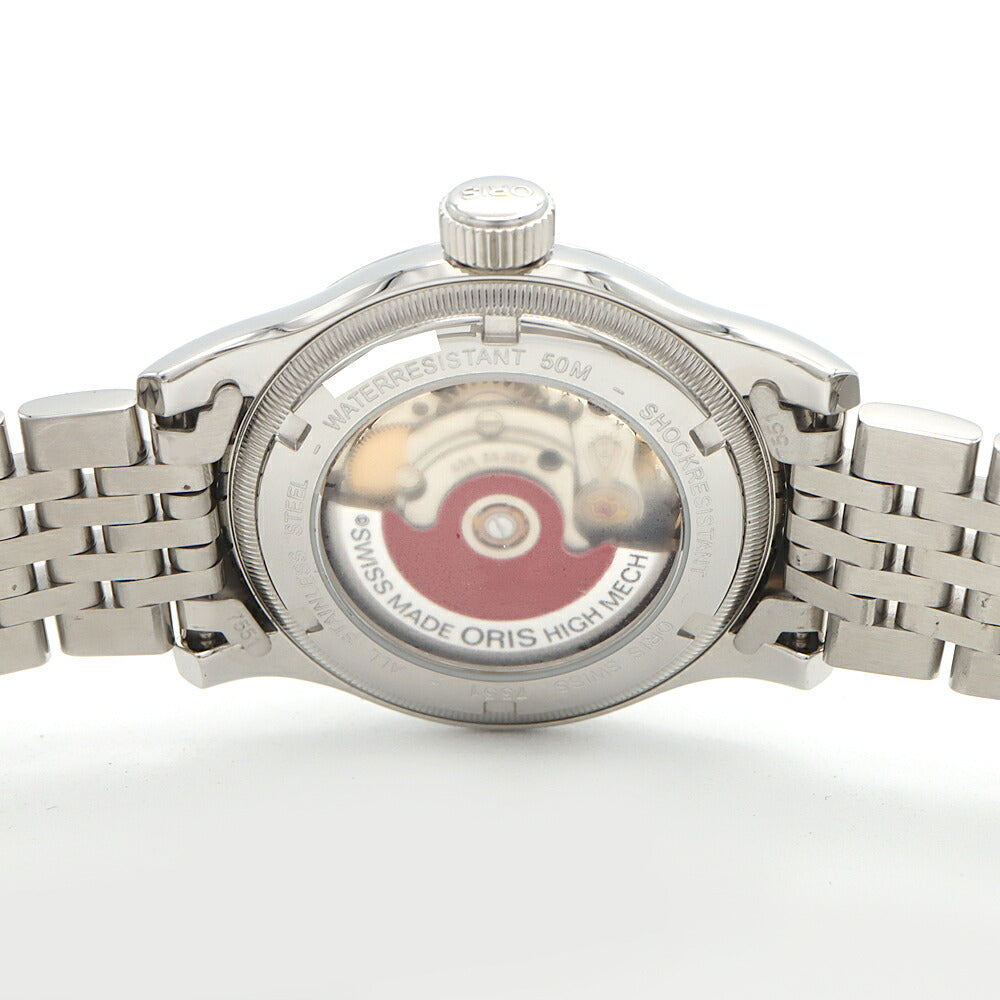 ORIS オリス ビッグクラウン ポインターデイト 7551 裏スケ デイト シルバー SS ステンレス メンズ 自動巻き【6ヶ月保証】【腕時計】【中古】
