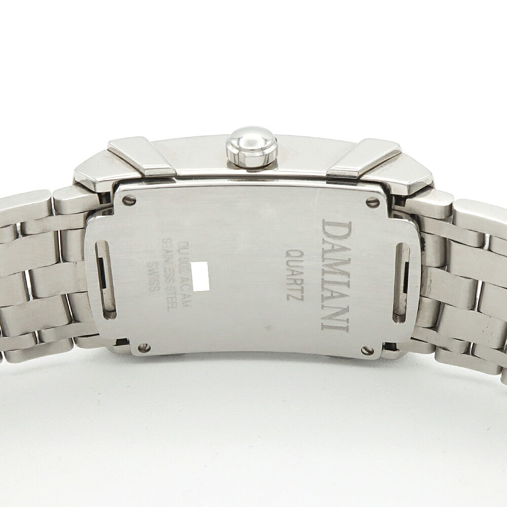 電池交換済 DAMIANI ダミアーニ エゴ DU002ACAM 11Pダイヤ ダイヤモンド シルバー SS ステンレス メンズ クォーツ【6ヶ月保証】【腕時計】【中古】