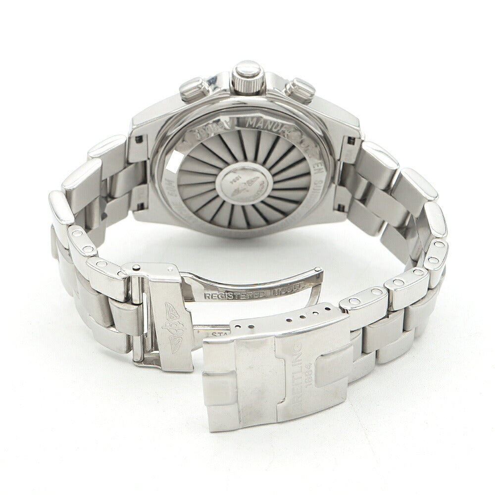 電池交換済 BREITLING ブライトリング プロフェッショナル B-1 A68062 デイデイト 50m防水 青 ブルー SS ステンレス メンズ  デジアナ クォーツ B1【6ヶ月保証】【腕時計】【中古】