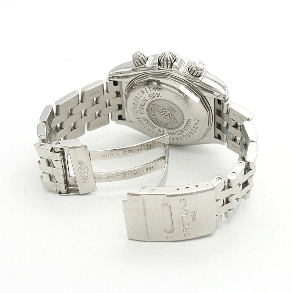 BREITLING クロノマット エボリューション A13356 クロノグラフ デイト 300m防水 シルバー SS ステンレス メンズ 自動巻き【6ヶ月保証】【腕時計】【中古】