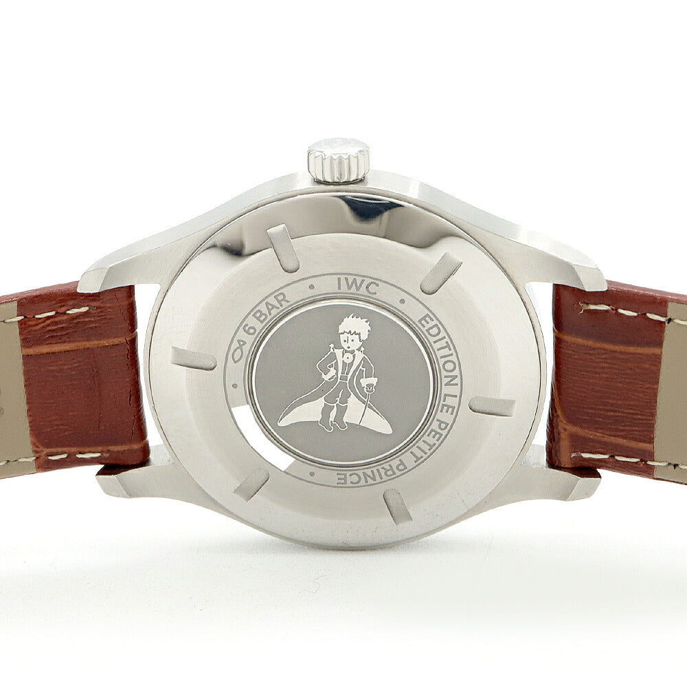 内部点検済 IWC インターナショナルウォッチカンパニー パイロットウォッチ マークXVIII プティ プランス IW327004 デイト 60m防水 青 ブルー SS ステンレス 純正尾錠 メンズ 自動巻き マーク18【6ヶ月保証】【腕時計】【中古】