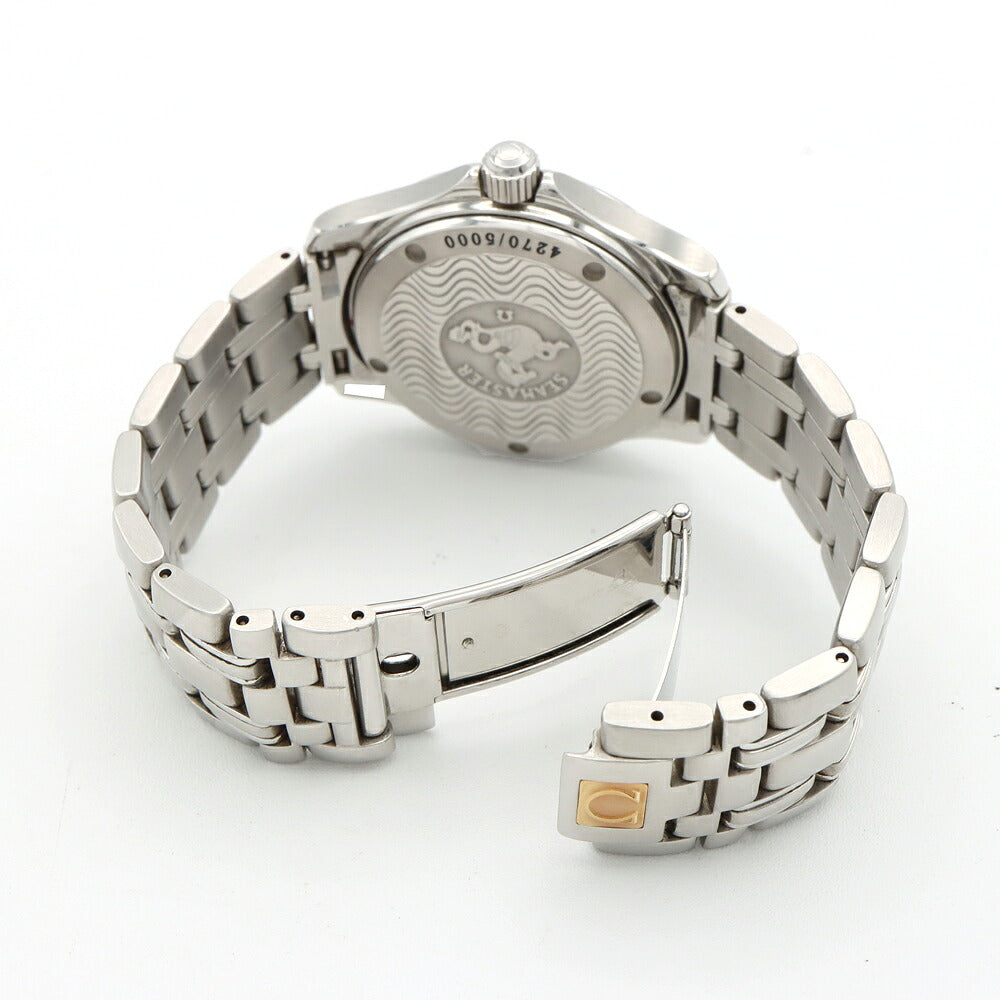 内部点検済 OMEGA オメガ シーマスター120 ジャックマイヨール 1997 5000本限定 2500.80 120m防水 デイト 青 ブルー SS ステンレス メンズ 自動巻き【6ヶ月保証】【腕時計】【中古】