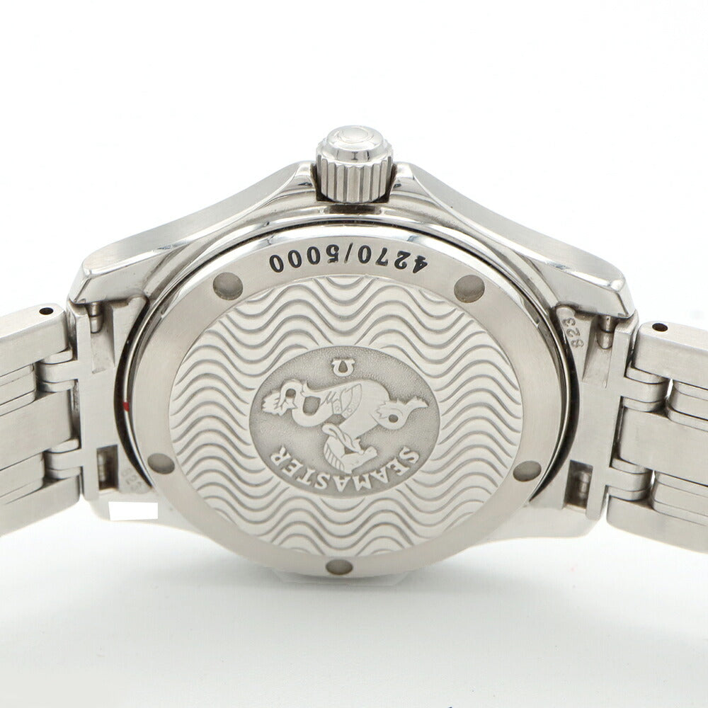 内部点検済 OMEGA オメガ シーマスター120 ジャックマイヨール 1997 5000本限定 2500.80 120m防水 デイト 青 ブルー SS ステンレス メンズ 自動巻き【6ヶ月保証】【腕時計】【中古】