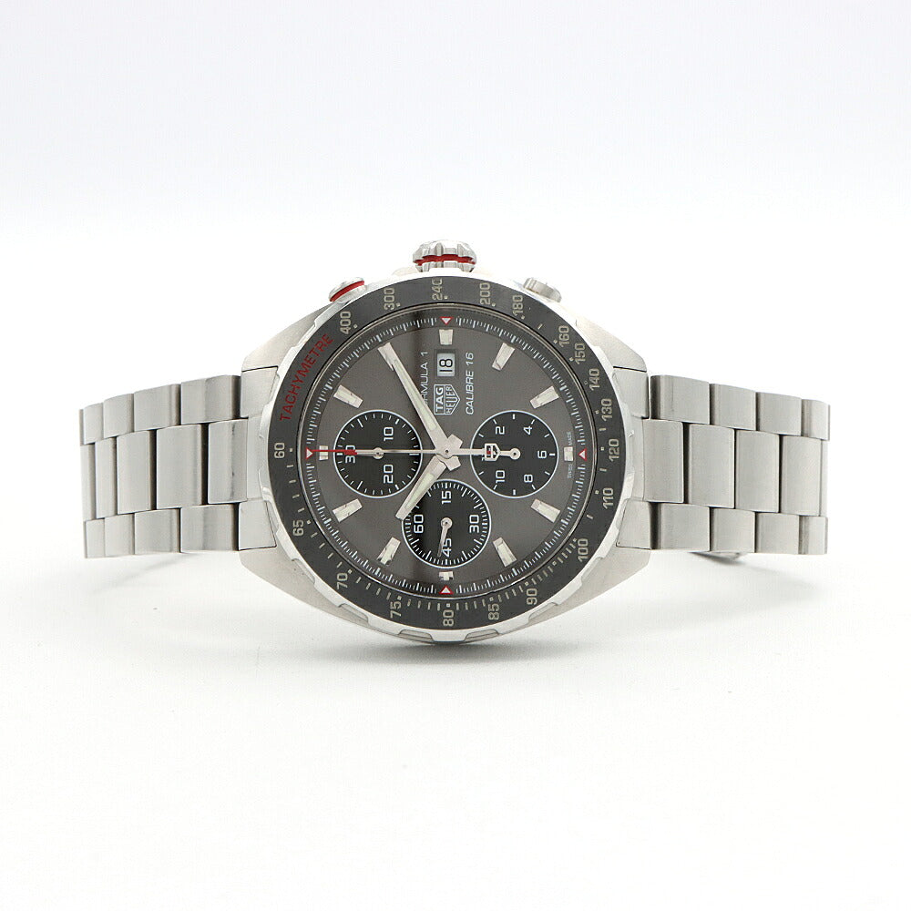 TAG Heuer タグホイヤー フォーミュラ1 キャリバー16 クロノグラフ CAZ2012 デイト 200m防水 グレー SS ステンレス CE セラミック メンズ 自動巻き【6ヶ月保証】【腕時計】【中古】