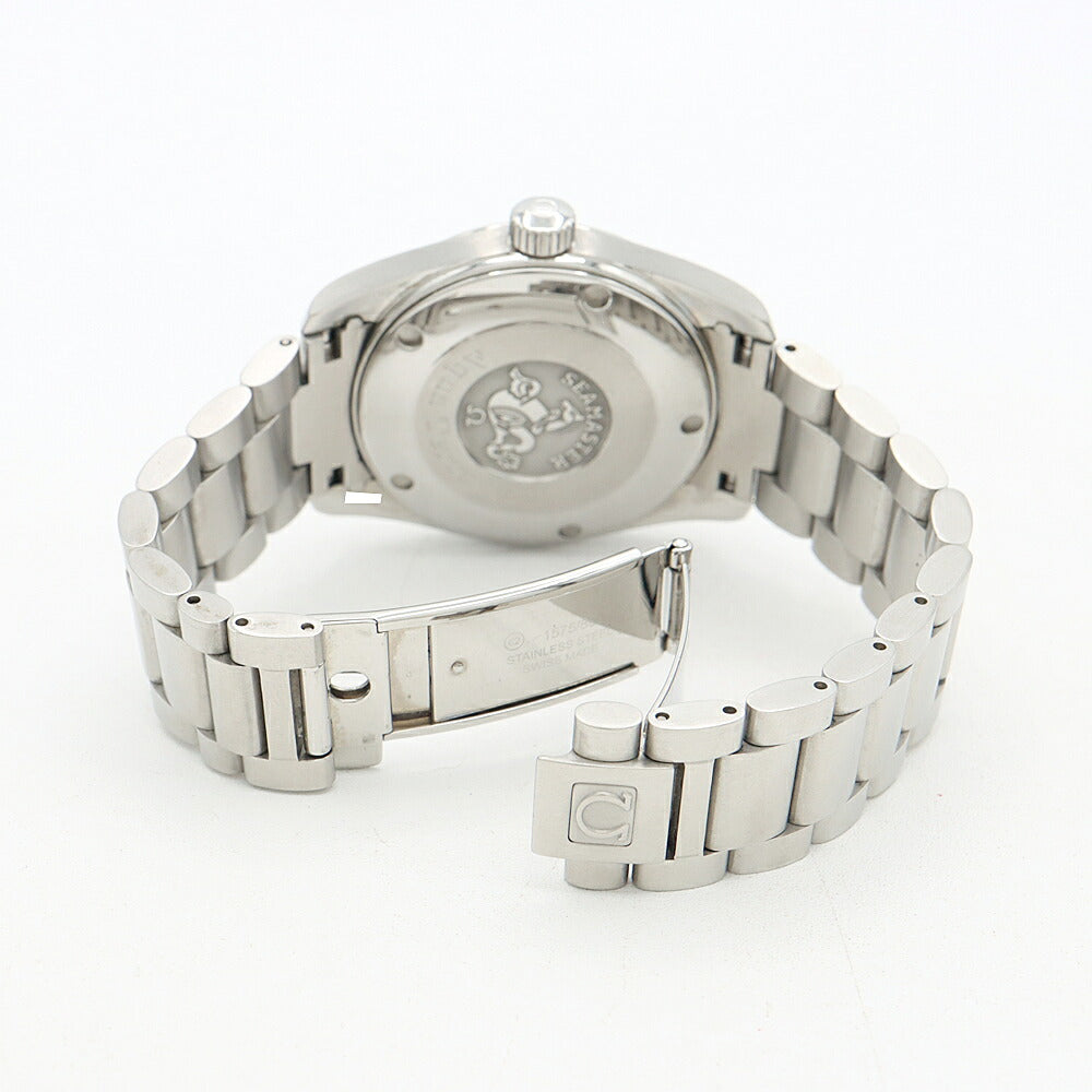 電池交換済 OMEGA オメガ シーマスター アクアテラ 2518.50 デイト 150m防水 黒 ブラック SS ステンレス メンズ クォーツ【6ヶ月保証】【腕時計】【中古】