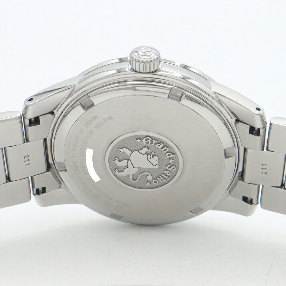 電池交換済 SEIKO セイコー GS グランドセイコー 9F61-0AG0 SBGX121 100m防水 黒 ブラック SS ステンレス メンズ クォーツ【6ヶ月保証】【腕時計】【中古】