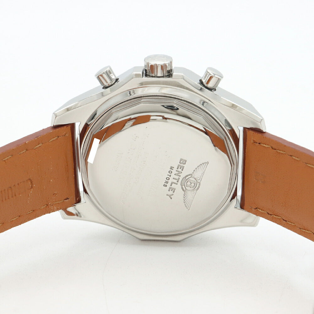 BREITLING ブライトリング ベントレーGT A13362 クロノグラフ 100m防水 デイデイト 白 ホワイト SS ステンレス 純正バックル メンズ 自動巻き【自社保証6ヶ月】【腕時計】【中古】