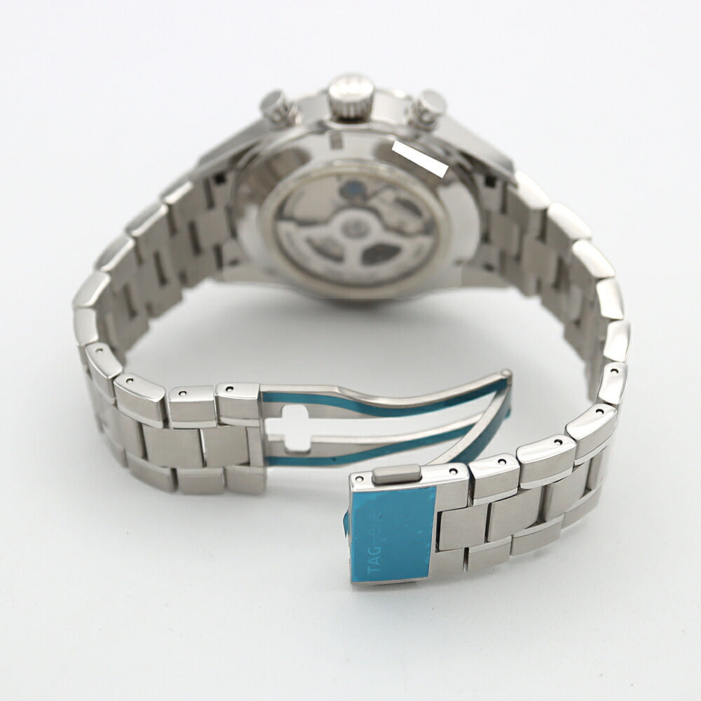 TAG Heuer タグホイヤー カレラ キャリバー1887 クロノグラフ CAR2012 デイト 100m防水 裏スケ シルバー SS ステンレス メンズ 自動巻き【6ヶ月保証】【腕時計】【中古】