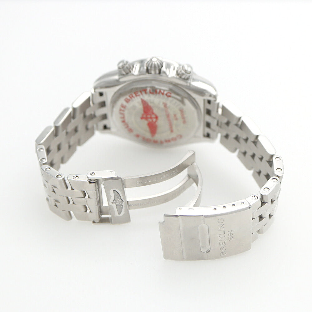 BREITLING ブライトリング クロノマット ブラックバード 世界2000本限定 A44360 クロノグラフ ビッグデイト 300m防水 黒 ブラック SS ステンレス メンズ 自動巻き【6ヶ月保証】【腕時計】【中古】