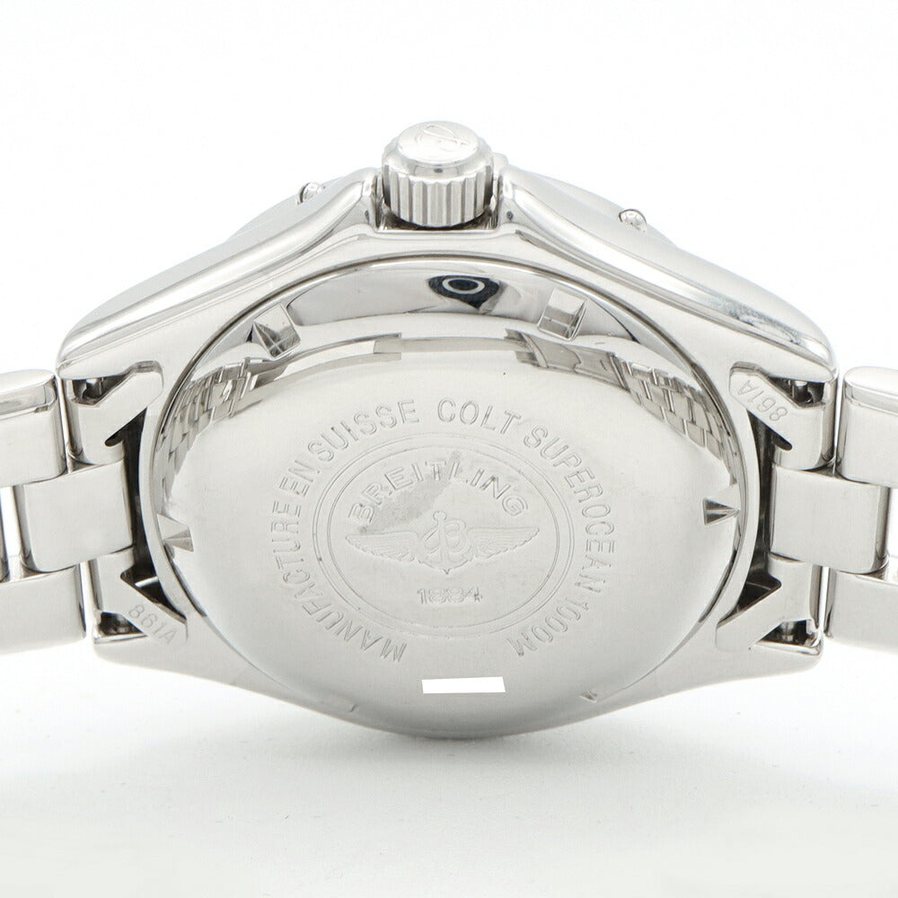 内部点検済 BREITLING ブライトリング スーパーオーシャン A17040 デイト 1000m防水 青 ブルー SS ステンレス メンズ 自動巻き【6ヶ月保証】【腕時計】【中古】