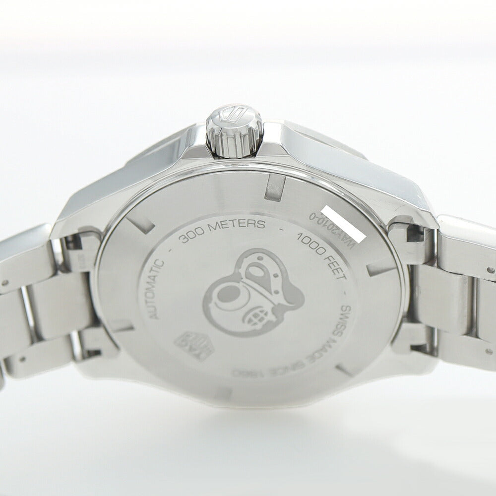 内部点検済 TAG Heuer タグホイヤー アクアレーサー キャリバー5 WAY2010 デイト 300m防水 黒 ブラック SS ステンレス メンズ 自動巻き【6ヶ月保証】【腕時計】【中古】