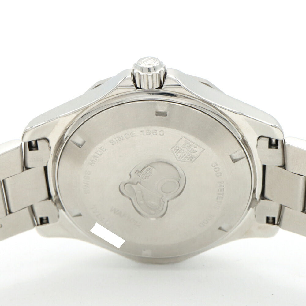 電池交換済 TAG Heuer タグホイヤー アクアレーサー グランドデイト WAF1012 スモールセコンド 300m防水 黄 イエロー SS ステンレス メンズ クォーツ【6ヶ月保証】【腕時計】【中古】