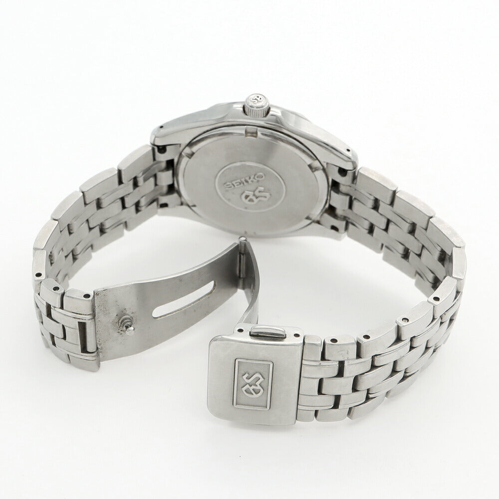 電池交換済 SEIKO セイコー GS グランドセイコー 8J56-8000 200m防水 黒 ブラック SS ステンレス メンズ クォーツ【6ヶ月保証】【腕時計】【中古】