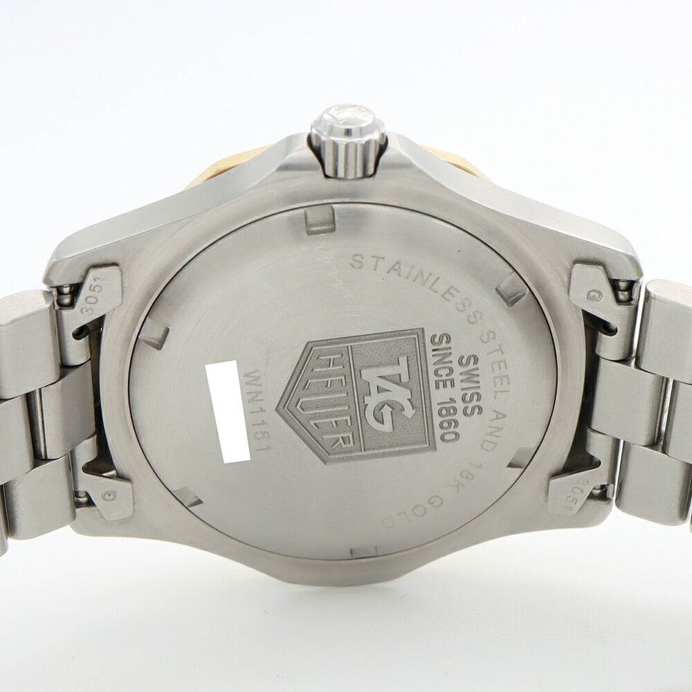 電池交換済 TAG Heuer タグホイヤー 2000 エクスクルーシブ WN1151 デイト 200m防水 グレー YGP イエローゴールド SS ステンレス コンビ メンズ クォーツ【6ヶ月保証】【腕時計】【中古】